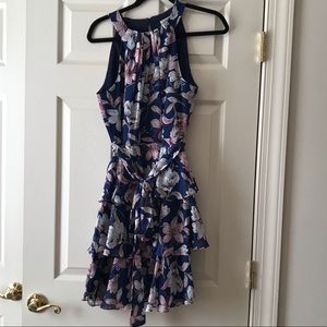 EUC Eliza J Floral Tiered Dress